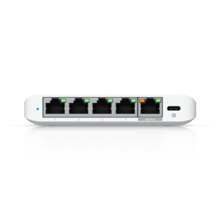Usw Flex Mini 2.5g Switch De 5 Puertos 2.5g Compacto Para Escritorio Se Puede Energizar Por Poe O Con Un Adaptador Tipo Usbc
