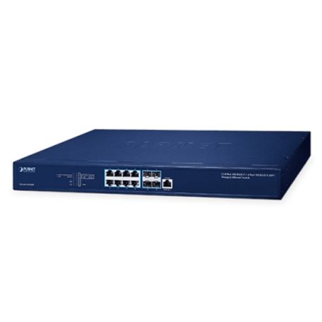 Switch Administrable Capa 3 10gbps / 8 Puertos 100/1g/2.5g/5g/10gbaset Rj45 / 4 Puertos 10gbasex Sfp / Enrutamiento Estático Ipv