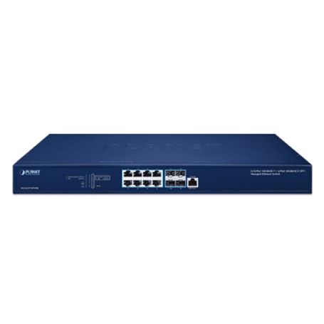 Switch Administrable Capa 3 10gbps / 8 Puertos 100/1g/2.5g/5g/10gbaset Rj45 / 4 Puertos 10gbasex Sfp / Enrutamiento Estático Ipv