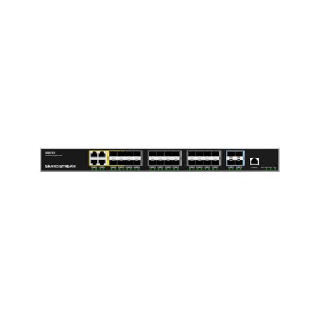 switch de agregación capa 3  4 puertos gigabit ethernet  24 puertos gigabit sfp  4 puertos 10gigabit sfp  qos integrada  soport
