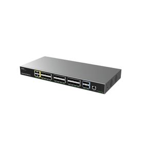 switch de agregación capa 3  4 puertos gigabit ethernet  24 puertos gigabit sfp  4 puertos 10gigabit sfp  qos integrada  soport