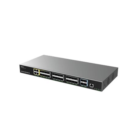 Switch De Agregación Capa 3 / 4 Puertos Gigabit Ethernet / 24 Puertos Gigabit Sfp / 4 Puertos 10gigabit Sfp / Qos Integrada / So