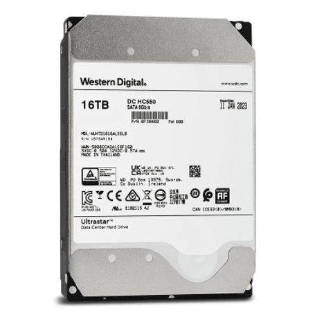 Disco Duro Enterprise 16 Tb / Wester Digital (wd) / Serie Ultrastar / Recomendado Para Data Center Y Nvrs De Alta Capacidad / Al