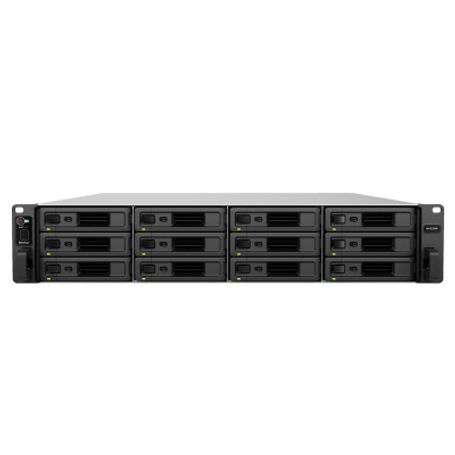 unidad de expansión synology rx1225rp  12 bahias para unidades 35 y 25 sata hddssd  intercambio en caliente  fuente de alimenta
