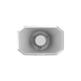 altavoz ip tipo corneta  10w  poe  es de alarma  para integración con sistema hanwha  ip66  sip ipv4 http dns ntp tcp udp arp23