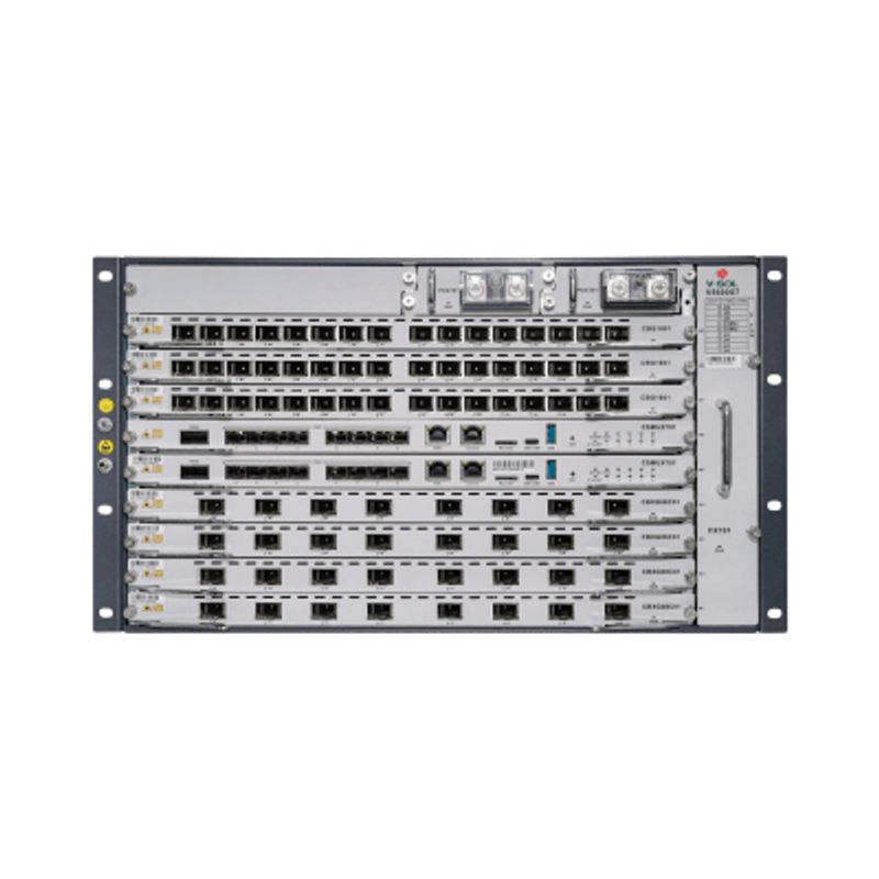 Olt Modular Tipo Chasis Gpon/xgspon Combo 7 Ranuras De Servicio Incluye 1 Tarjeta De Servicio De 16 Puertos Gpon