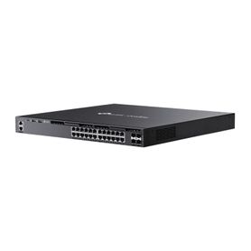 switch omada l3 sdn administrable  24 puertos poe afat gigabit y 4 puertos sfp  presupuesto poe 720w  funciones rip vrrp servid