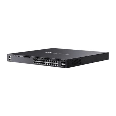 Switch Omada L3 Sdn Administrable / 24 Puertos Poe Af/at Gigabit Y 4 Puertos Sfp / Presupuesto Poe 720w / Funciones Rip Vrrp Ser