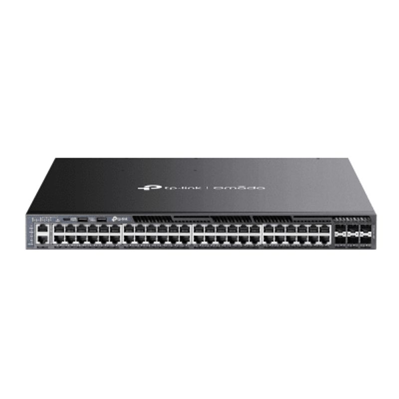 Switch Omada L3 Sdn Administrable / 48 Puertos Gigabit Y 6 Puertos Sfp / Presupuesto Poe 1440 W / Funciones Rip Vrrp Servidor Dh