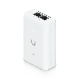 adaptador poe 25g  hasta 30 w  48v 065a  2 puertos rj45 multigigabit 25g  salida poe  led indicador  ideal para aps unifi wifi 