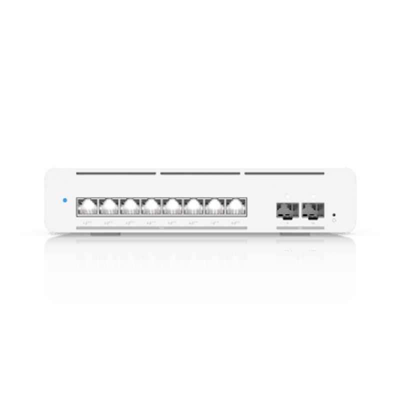 Usw Pro Xg 8 Poe Switch Poe Capa 3 Etherlighting™ De 8 Puertos 10gbe (todos Poe) Y 2 Puertos Sfp Con Disponibilidad Poe De 155w