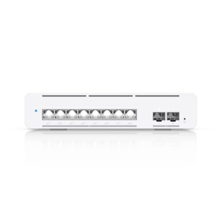 usw pro xg 8 poe switch poe capa 3 etherlighting™ de 8 puertos 10gbe todos poe y 2 puertos sfp con disponibilidad poe de 155w24