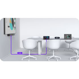 barra de videoconferencia yealink a40 todo en uno para salas medianas con panel touch ctp25244002