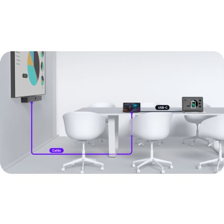 Barra De Videoconferencia Yealink A40 Todo En Uno Para Salas Medianas Con Panel Touch Ctp25
