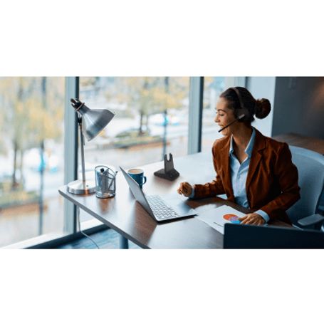 Diadema Inalámbrica Yealink Wh64 Dect Y Bluetooth Con Capacidad De Hasta 32 Horas De Conversación