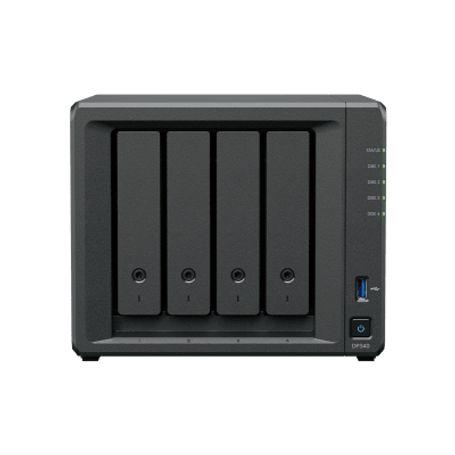Dispositivo De Protección De Datos Synology Activeprotect Dp340  14.5 Tb De Capacidad De Copia De Seguridad  Raid 5 Con 4 Hdd De