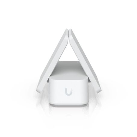 soporte de mesa universal ajustable que mantiene los dispositivos unifi que no son de rack en posición vertical sobre superfici