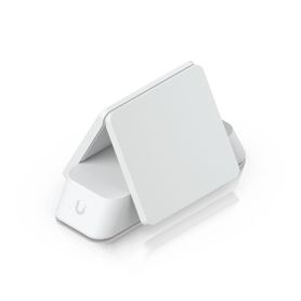soporte de mesa universal ajustable que mantiene los dispositivos unifi que no son de rack en posición vertical sobre superfici