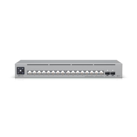 unifi switch pro max 16 con funciones capa 3 16 puertos etherlight rgb  4 puertos 25 gbe y 12 puertos gbe 2 puertos sfp 10g con