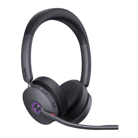 Diadema Inalámbrica Yealink Wh68 Hybrid Con Tecnologia De Cancelación De Ruido Hibrida Para Ambientes Ruidosos
