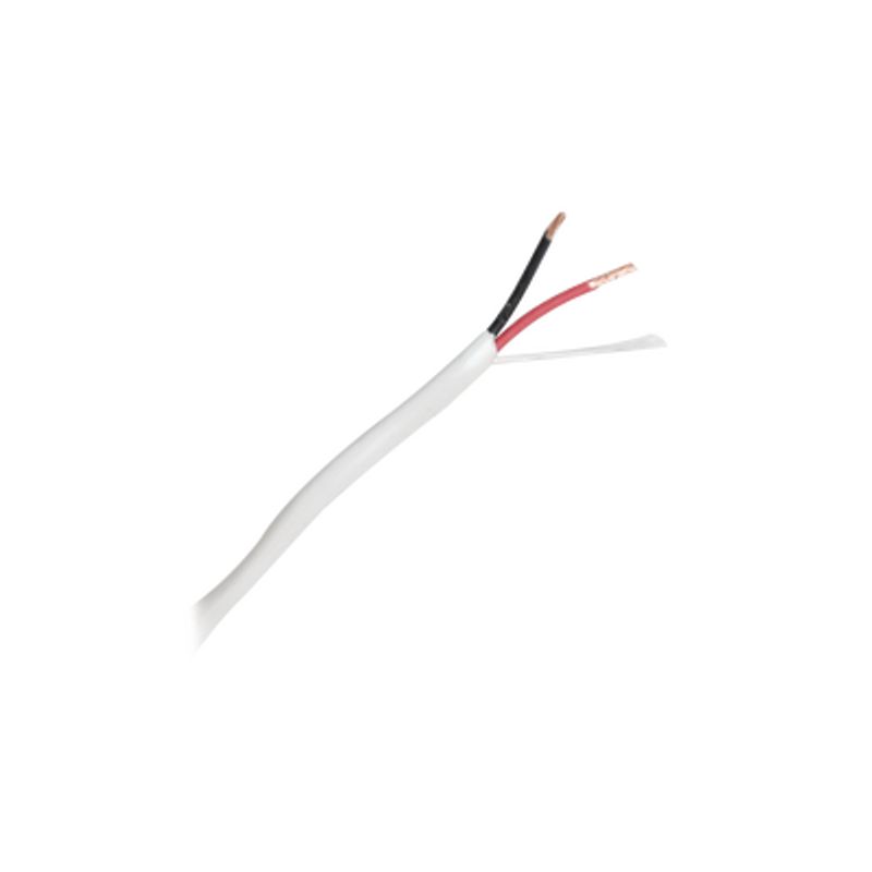 Bobina De 305 Metros De Cable 2 X 18 Awg Uso Interior Tipo Cmcl2 De Color Blanco Para Aplicaciones En Alarmas De Intrusión /cont