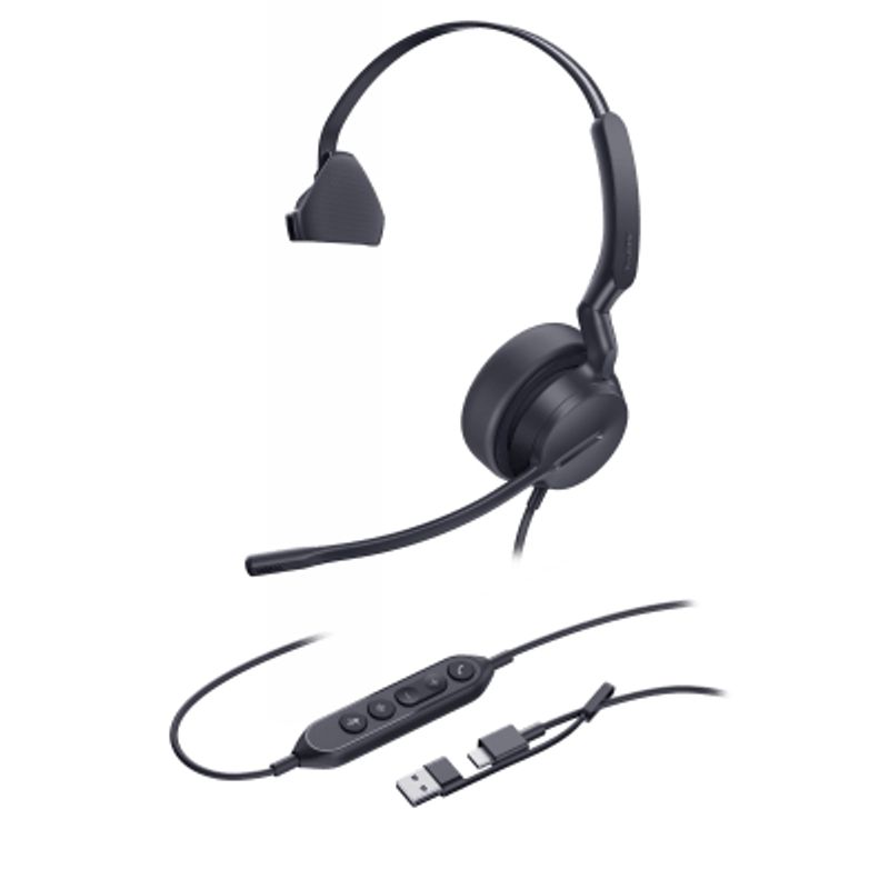 Diadema Alámbrica Yealink Uh42 Mono Uc Con Audio Hd Y Conectividad Usbc/a