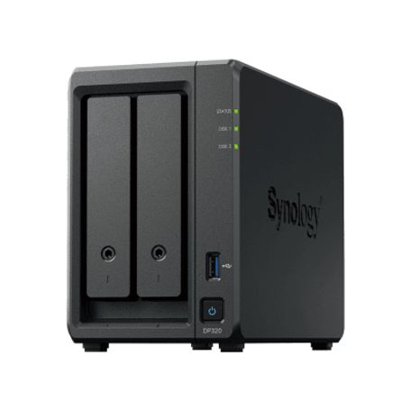 dispositivo de protección de datos synology activeprotect dp320  2 hdd 8 tb raid 1  amd r1600 2 núcleos  8 gb ram  protección r