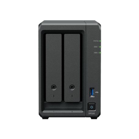 Dispositivo De Protección De Datos Synology Activeprotect Dp320  2 Hdd 8 Tb (raid 1)  Amd R1600 2 Núcleos  8 Gb Ram  Protección 