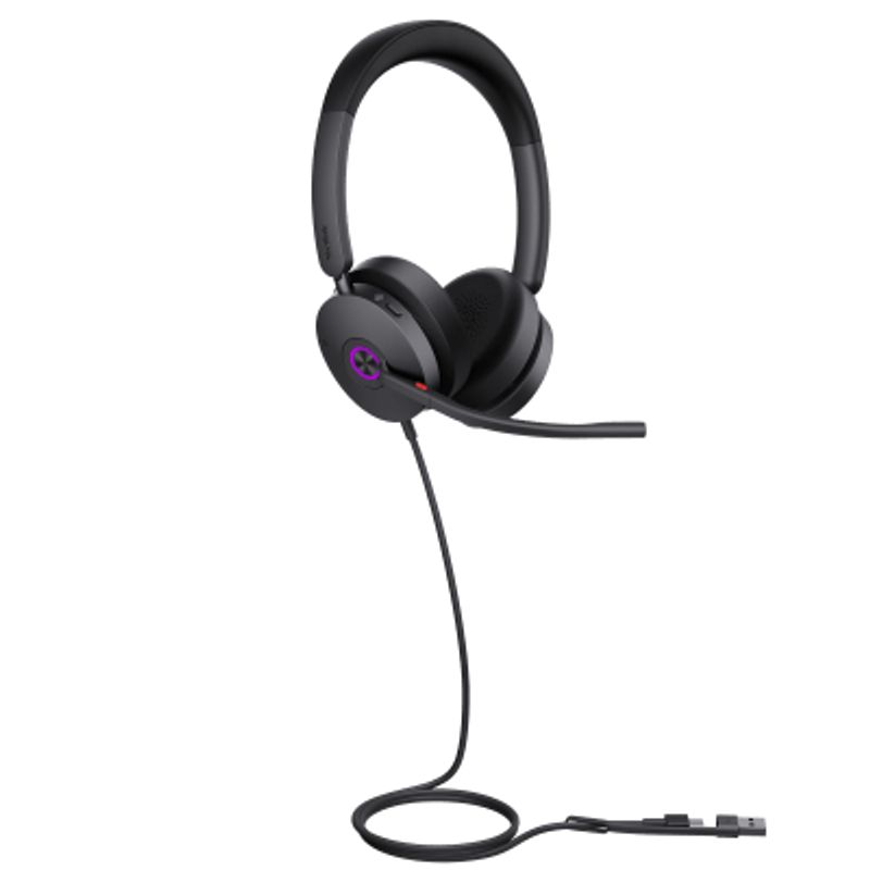 Diadema Yealink Uh48 Dual Teams Usbc/a Certificada Para Teams Y Soporte Multiplataforma Uc