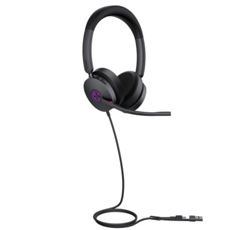 Diadema Yealink Uh48 Dual Teams Usbc/a Certificada Para Teams Y Soporte Multiplataforma Uc