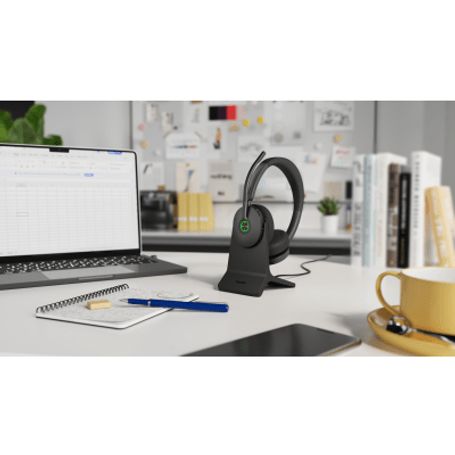 Diadema Bluetooth Yealink Bh74 Con Cancelación Activa De Ruido Hibrida Base De Carga Y Tecnologia Acoustic Shield 3.0.