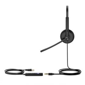 diadema usb alámbrica yealink uh34 dual teams c almohadillas de cuero compatible con teléfonos ip yealink y computadoras243817
