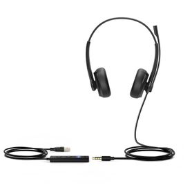 diadema usb alámbrica yealink uh34 dual teams c almohadillas de cuero compatible con teléfonos ip yealink y computadoras243817