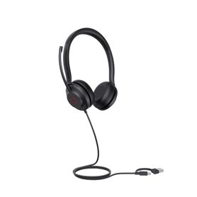 diadema alambrica uh35 dual teams de yealink usb ca con cancelación de ruido y diseno ergonómico243871