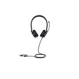 diadema alambrica uh35 dual teams de yealink usb ca con cancelación de ruido y diseno ergonómico243871