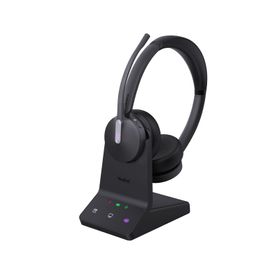 diadema inalámbrica wh64 dual teams con micrófono dual y acoustic shield 20 para llamadas claras en entornos ruidosos244410