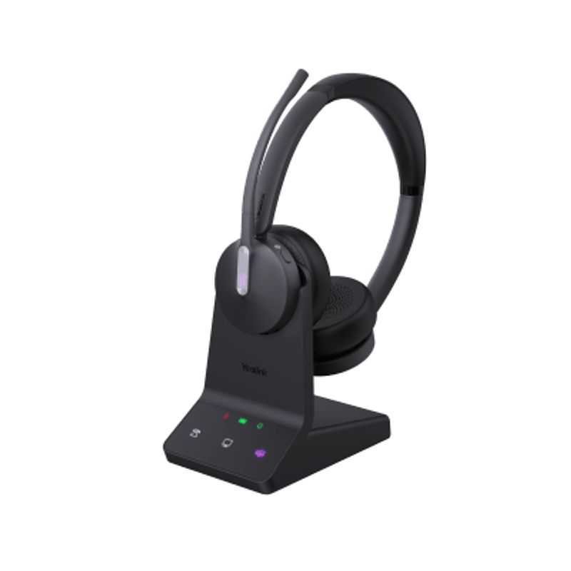 Diadema Inalámbrica Wh64 Dual Teams Con Micrófono Dual Y Acoustic Shield 2.0 Para Llamadas Claras En Entornos Ruidosos