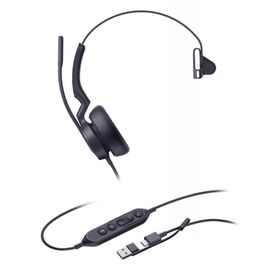diadema alámbrica yealink uh46 mono usbca certificada con microsoft teams244012