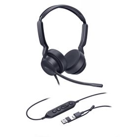 diadema alámbrica uh42 se dual de yealink certificada para microsoft teams con usbca244204
