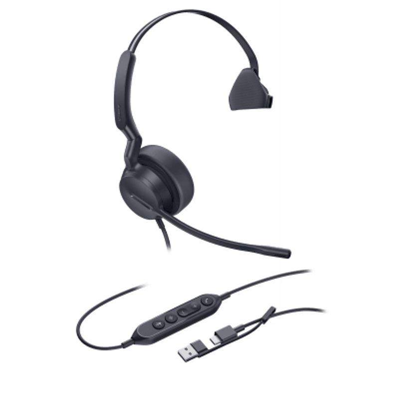 Diadema Alámbrica Uh42 Se Mono De Yealink Certificada Para Microsoft Teams Con Usbc/a
