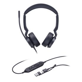 diadema alámbrica yealink uh44 dual usbca certificada con microsoft teams244050