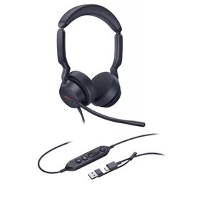 diadema alámbrica yealink uh44 dual usbca certificada con microsoft teams244050