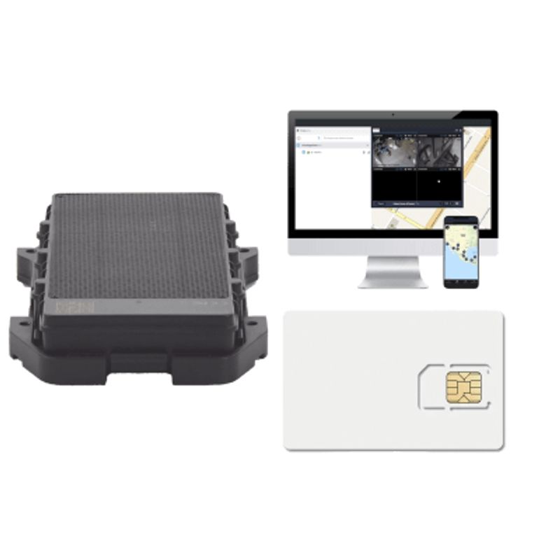 Kit Localizador 4g Con Carga Solar / Semiautónomo / Rastreo De Contenedores / Cajas De Tráiler / Alarma De Sabotaje Audible / In