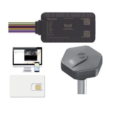 Kit Dispositivo De Rastreo Vehicular/ Sensor Nivel De Combustible Ble / Conectividad Lte Cat1 Y Ltem / Ble 5.0 / Gnss Ublox / Ca