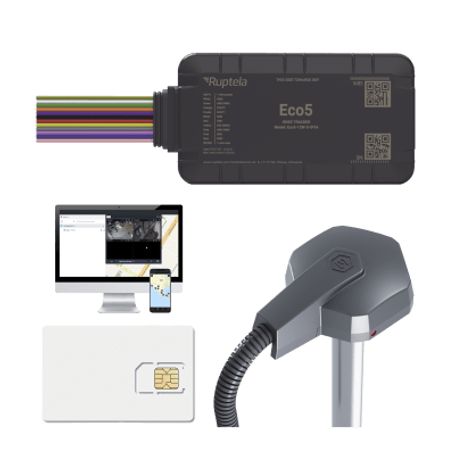 Kit Dispositivo De Rastreo Vehicular/ Sensor Nivel De Combustible Cableado / Conectividad Lte Cat1 Y Ltem / Ble 5.0 / Gnss Ublox