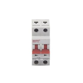 protección térmica interruptor 2p 32a  corriente directa  800 vcc para aplicación fotovoltaica montaje riel din193746