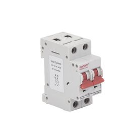 protección térmica interruptor 2p 32a  corriente directa  800 vcc para aplicación fotovoltaica montaje riel din193746