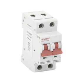 protección térmica interruptor 2p 32a  corriente directa  800 vcc para aplicación fotovoltaica montaje riel din193746