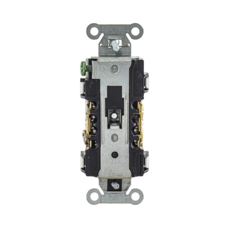 Contacto Dúplex 20 A 125 V  2 Polos 3 Hilos Cableado Posterior Y  Lateral Color Blanco (nema 520r).