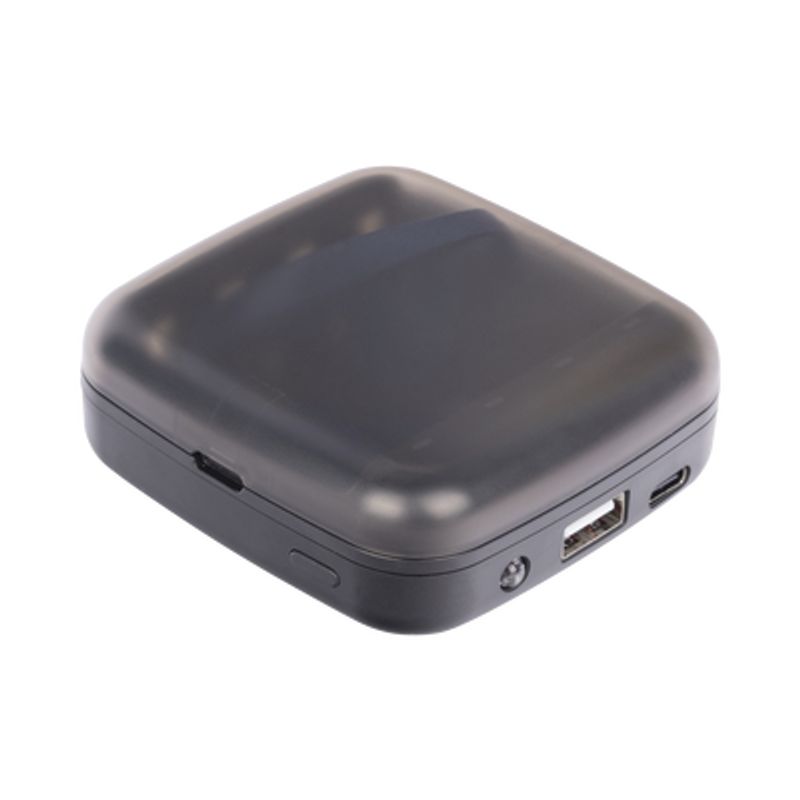 Power Bank Y Cargador Para Baterias 2 En 1  Carga Individual Y/o  Simultánea Hasta 4 Baterias  (aa Y Aaa Nimh Y Liion)